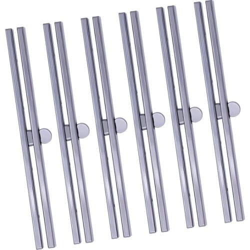 LMDZ Practical 6 Pieces Clasp Lock Packs ,7.48Inch Metal Purse Frame Kiss Clasp Lock with Comfortable Grip,Bag Supplies