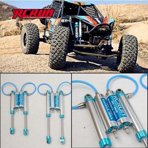 RCRUN metal Negative pressure shock absorber double shock for Ax RR10 90048 90053 crawler rc car 106mm/125mm