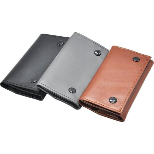 PU Leather Tobacco Pouch Bag Pipe Cigarette Holder Waterproof Smoking Paper Holder Wallet Bag Portable Tobacco Storage Bag