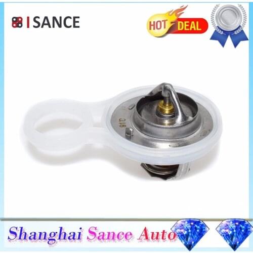 ISANCE Coolant Thermostat & Gasket Seal 11537596787 11531485847 & 53010552AA For Mini Cooper 2002 2003 2004 2005 2006 2007 2008