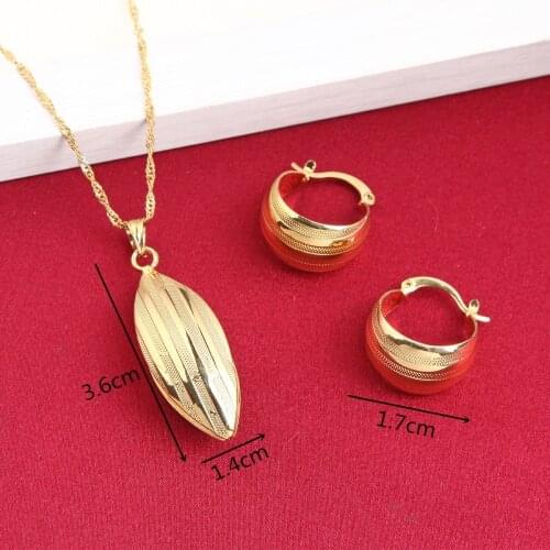 Vintage Pendant Earrings For African Girls New Trendy Gold Color Fashion Jewelry Wholesale Jewelry For Women