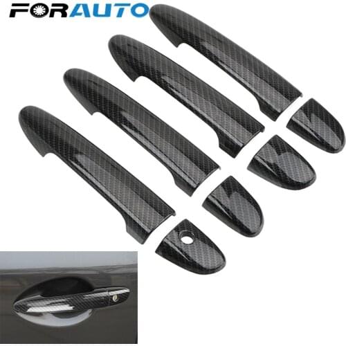 1set Car Door Handle Cover Left Right Hand Drive Sticker Covers for Mazda CX-4 Atez Enxela Car Accessories Exterior Decoration