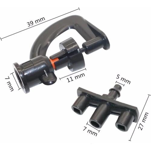 10 pcs low pressure nozzle of Small wheel with a conversion bracket sprayer sprinkler up for adjustable watering plants