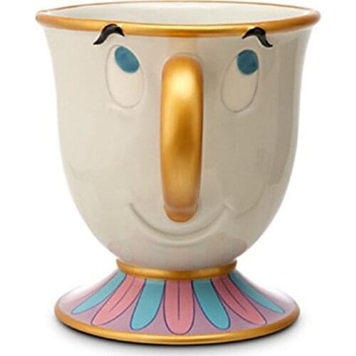 2017 New Creative Mug Cartoon Beauty and the Beast only Mug Mrs Potts Chip Tea Cup Coffee Cup 1PC Cute Mug Lovely Gift