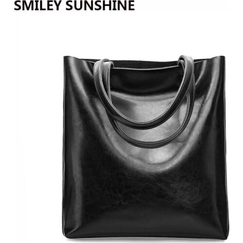 2021 Trends Winter Big Genuine Leather Women Handbags Luxury Brand Black Vintage Female Shouler Bags For Large Ladies Hand Bags