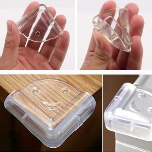 4PC Children Protection Table Corner Baby Safety Silicone Protector Children Safety Edge Corner Guards Protection Gates Doorways