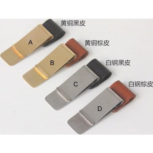 Midori Travelers Notebook Accessory Metal Clip Penholder Real Leather