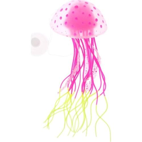 Aquarium Fluorescent Jellyfish Fish Tank Decoration Authentic Simulation Trumpet Goldfish Decor