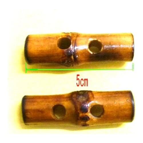 2 inch (5cm) Matte Finish Length Bamboo Toggles
