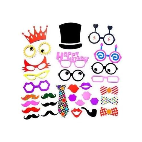 Free shipping 10bags=31pcs/bag funny mustache glasses photo booth props birthday party fun props decoration supplies