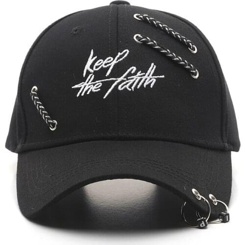 Unisex Creativity Circle Chain Letter Embroidery Baseball Caps Dome Cap Men Women Sunhat Adjustable Snapback Casual Sports Hats