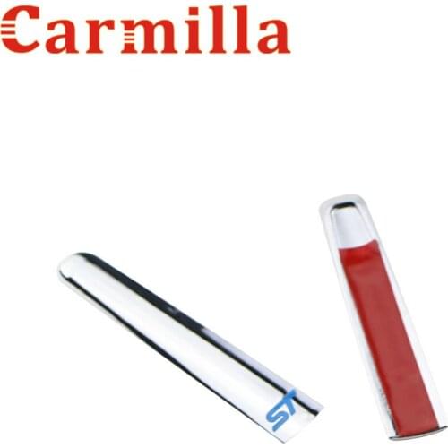 Carmilla ABS Chrome Car Handbrake Protector Trim Cover Hand Brake Decoration Sticker for Ford Fiesta MK7 Ecosport 2009 - 2016