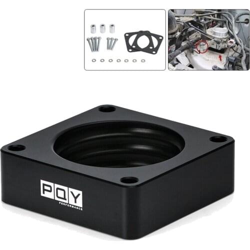 Black Throttle Body Spacer Gaskets Adaptor for Jeep Wrangler TJ YJ LJ Cherokee XJ 2.5L 4.0L Engine