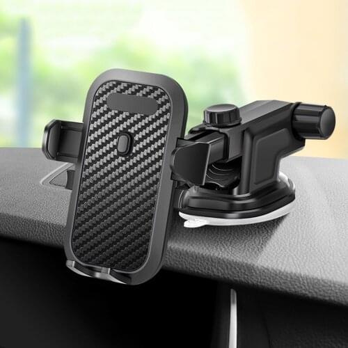 Car Mobile Phone Holder Telescopic Suction Cup Type Navigation Fixed Support Frame Compatible With 47mm-71mm Wide Mobile Phones