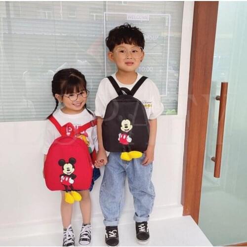 Disney Cartoon Kids School Bag 2021 New Student Backpack Baby Mickey Minnie Backpacks Girl Fashion Cute Bag
