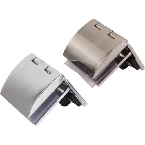 90 Degree Bilateral Clip Cake Cabinet Glass Hinge High Quality Punch-free Wine Cabinet Cabinet Glass Hinge Furniture Hardware