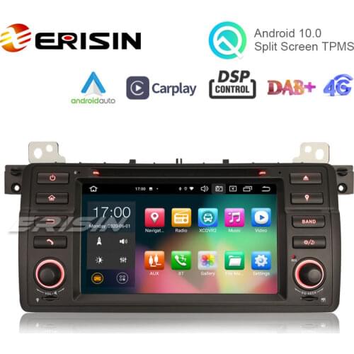 Erisin ES8162B 7" Car DVD Player 64G for BMW E46 M3 Android 10.0 Car Stereo DSP CarPlay & Auto GPS TPMS DAB+ 4G