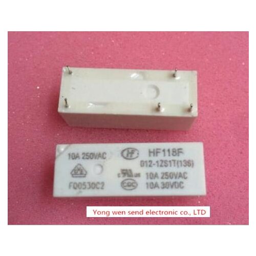 HOT NEW relay HF118F-012-1ZS1T HF118F 012-1ZS1T HF118F0121ZS1T HF118F-0121ZS1T 0121ZS1T 12VDC DC12V 12V DIP5 10pcs/lot