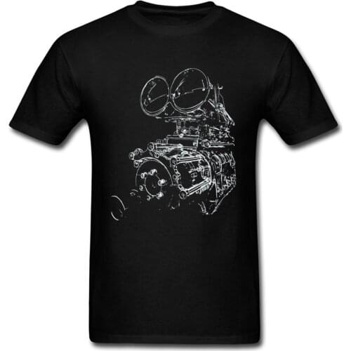 Cool Men T Shirt Car Supercharged V8 Engine T-shirt GTR Super Fashion 2019 Male Streetwear Black Cotton Tshirt Graphic Tops Tees