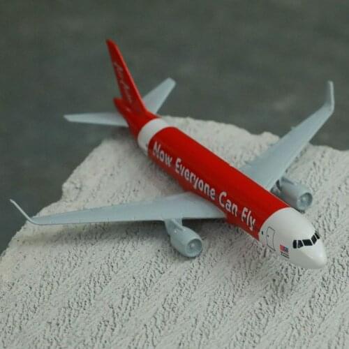Air Asia Now Everyone Can Fly Airbus A320 Aircraft Model 6" Metal Airplane Diecast Collection Toys