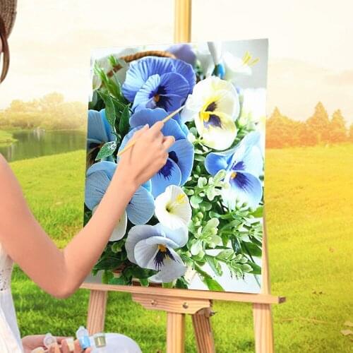 Flowers Coloring By Numbers Painting Kit Oil Paints 50*70 Oil Painting Decorative Paintings Crafts Adults Wall Art Handiwork
