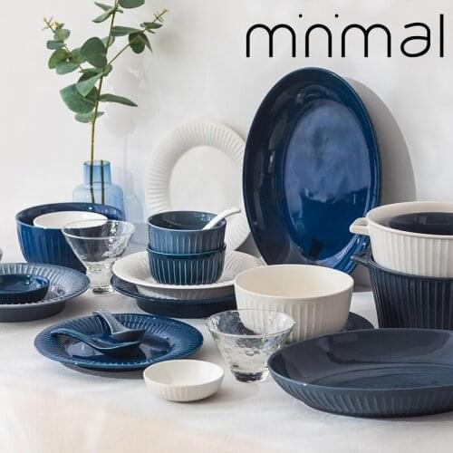 Dishes tableware set household Nordic fruit salad bowl ceramic rice bowl noodle bowl dessert bowl ramen bowl