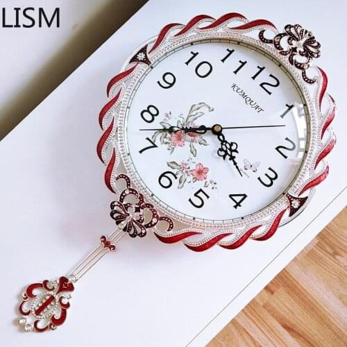 Wall Clock Living Room Modern Design Nordic Light Luxury Simple Silent Wall Clock Wall Clock Mechanism with Pendulum Reloj Pared