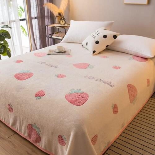 Blanket Thick Coral Fleece Warm Blanket for Winter Velvet Plush Throw Blanket Floral Pattern Modern Blanket for Couch Travel