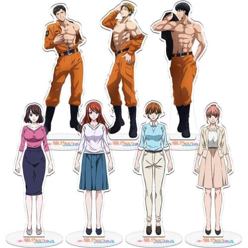 Fire in His Fingertips: A Flirty Fireman Ravishes Me with His Smoldering Gaze Mizuno Soma Acrylic Stand Model Plate Keychain Toy