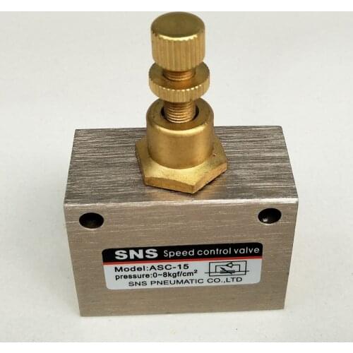 ASC-15 1/2'' Speed Control Flow Control Valve Pneumatic Solenoid Valve