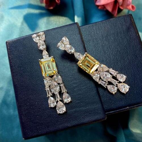 Popular S925 silver lady Earrings elegant retro geometric anti allergy earrings earrings can be customized