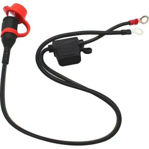 Fine Quality 2-Pin Charger Spare Lead Connector with Fuse Eyelet Cable with Fuse Water Resistant Spare Lead