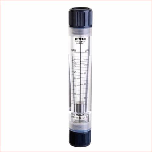 LZM-25G water flow meter 4-40GPM(15-150LPM) Pipeline water/air acrylic rotameter industy flow meter ZM25G FlowMeters Tools