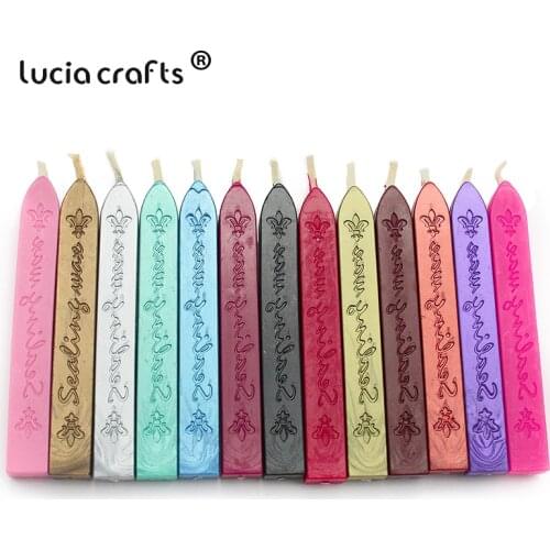 SALE! Lucia crafts 9*1.1*1.1cm Colorful Sealing Wax Stick Stamp Wax For Documents Sealing 1piece/lot I1108