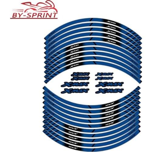 Motorcycle Tyre Stickers Film Reflective Wheel Custom Stripe Waterproof Decorative Decals Sticke Kit For Yamaha XMAX xmax X-MAX