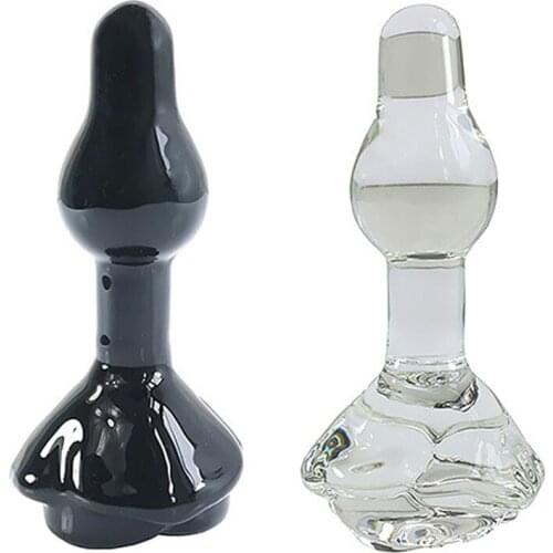 Glass Anal Plug Men Women Anus Masturbator Stimulator Anal Dilator Glass Butt Plug Adult Toy Dildo Ass Plug Sex Toys For Woman