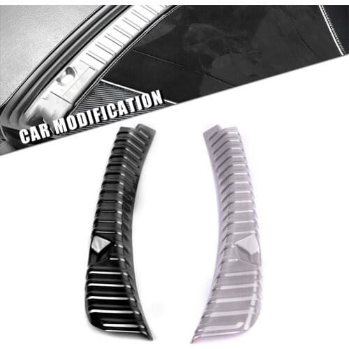 Scratch-resistant Solid Color Self-adhesion Rear Trunk Sill Guard for Tesla Model3 2019-2021