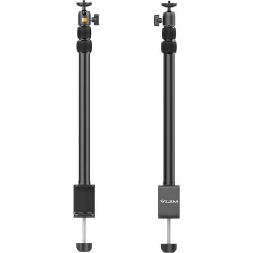 VIJIM LS01 Desk Light Mounting Stand 96cm Adjustable Holder With Removable Ballhead 1/4 Screw For Fill Light Camera Phone Clip