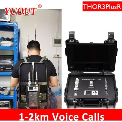 YUOUT THOR 3 PlusR 1km to 2km HDMI SDI wireless video transmission call intercom Insert USB recording function