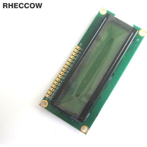 RHECCOW 3.3v Character LCD Module Display LCM 1602 162 16X2 yellow green blacklight black character