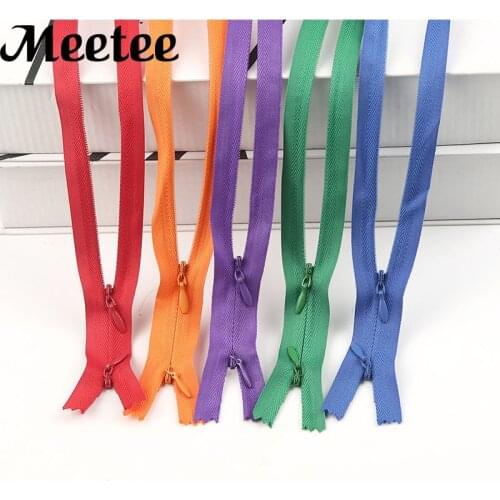 10/20pcs 3# Double Slider Invisible Nylon Zippers for Sewing Mom Breastfeeding Clothes Zipper Bag Pillow Garment Accessories