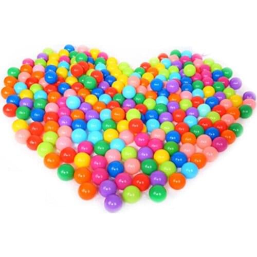 100pcs Eco-Friendly Colorful Plastic Ball Toys Soft Ocean Balls for The Pool Baby Swim Pit Toy Stress Air Ball Outdoor Sports