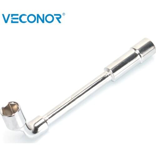 16mm L Type Angled Socket Wrench Spanner With Thru Hole, Chome Vanadium