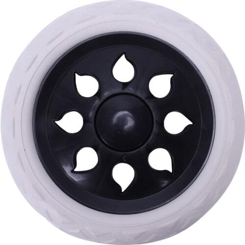 Hot 2 Pcs Black White Hot Wheel Design Travelling Luggage Cart Wheels