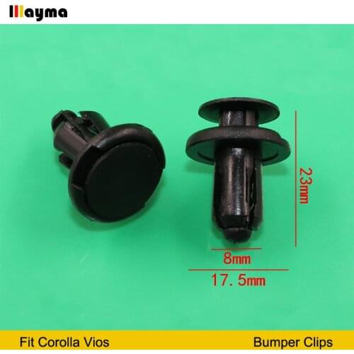 20pcs Plastics clips For TOYOTA Corolla Vios Front bumper rear bumper fenders lined with fenders to secure plastic snap clips