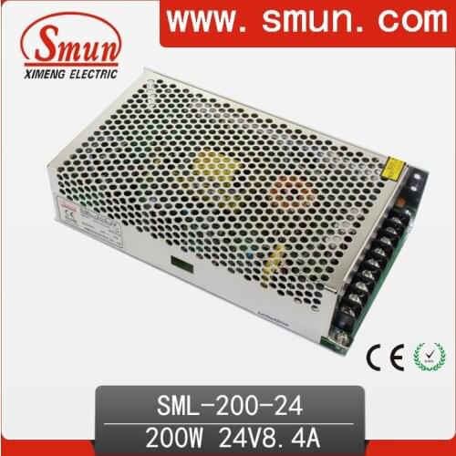 200W 24Vdc 8A single output switching power supply 220v input with CE ROHS 2 year warranty