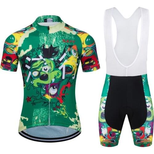 2021 Summer Cycling Sks Printed Bike Moto Cycling Jersey Set Road Bicycle Jerseys MTB Bicycle Wear Breathable Cycling Clothing