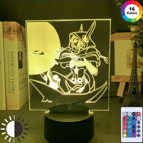 3D Led Night Light Game Figure Colorful Kids Child Toys Desk Nightlight Gift for Gamers Game Room Decor Table Lamp Xmas Birthday