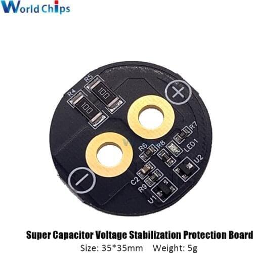 6PCS 3.5mm 2.5V 2.7V 2.85V 3V 360F 400F 500F 700F Super Farad Capacitor Balance Board Super Capacitor Stabilization Protection