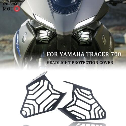 For YAMAHA TRACER 700 GT Tracer700 Tracer 7 GT 2020 Motorcycle Aluminium Headlight Protector Grille Guard Cover Protection Grill